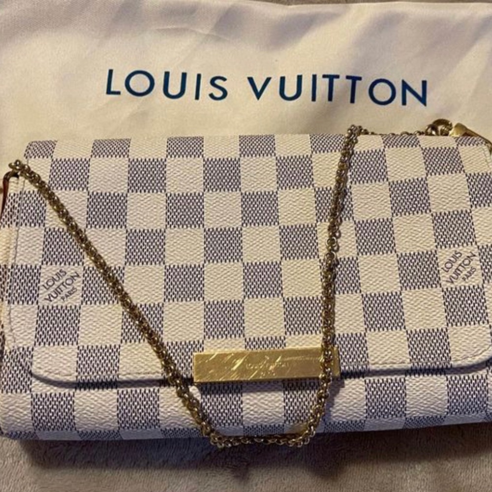 Authentic Louis Vuitton Damier Azur Favorite PM